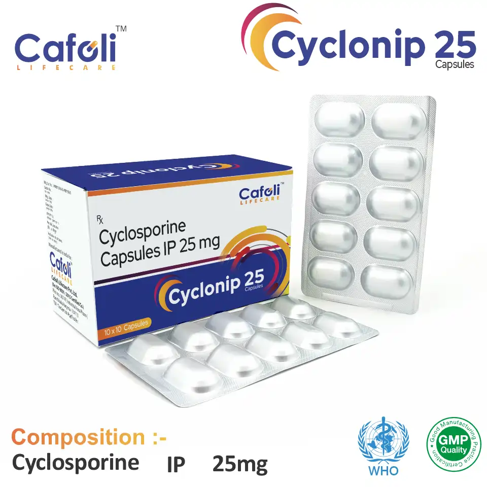 Cyclonip 25 Capsule for PCD Pharma Franchise